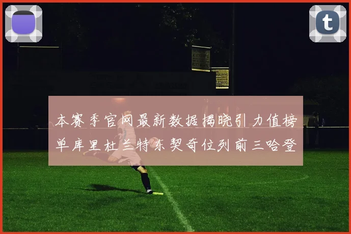 本赛季官网最新数据揭晓引力值榜单库里杜兰特东契奇位列前三哈登紧随其后